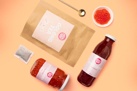 Strawberry Oolong Bubble Tea