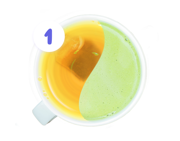 Step 1 - Tea or flavored powder