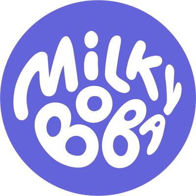 Milky Boba Bubble Tea Logo