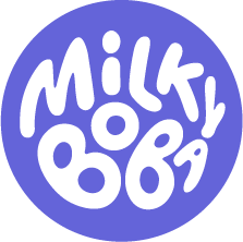 Milky Boba - Bubble Tea Logo