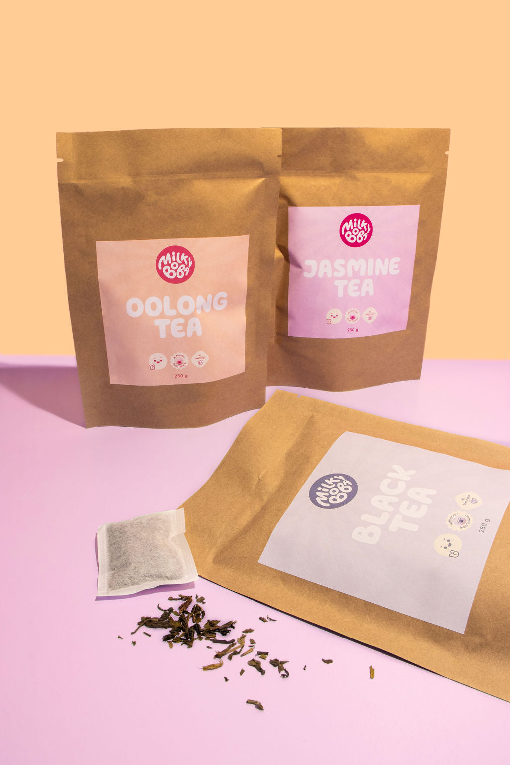 Oolong, Jasmine, and Black Tea Packs (3)