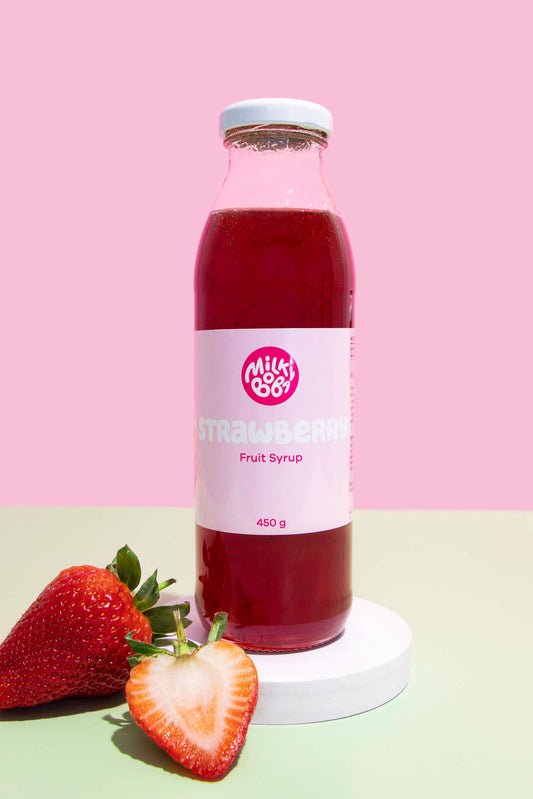 Strawberry Syrup Bottle 